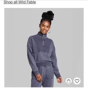 BNWT Wild fable quilted sleeve pullover XL
